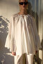 Oversize Tunic and Pants Set with Volan Sleeves - 2