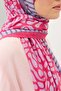 Tencel Monare Shawl Coral Dark Pink - 8
