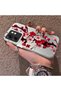 Infinix Smart 9 Compatible Silicone Edge Hard Back Case Couple Phone Case with Floral Pattern - 2