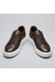 (Sneakers) Inside and Outside Genuine Leather Casual Men's Shoes Brown - 7