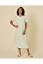 Women Green Embroidered Rayon Nightgown