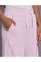 Senior Girls Pink Scuba Wide Leg Pants - 4
