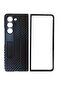 Galaxy Z Fold 5 Protective Leather Case with Stand Black