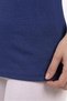Women's Navy Blue Cotton Single Jersey Fabric Crew Neck Regular Fit Three Quarter Sleeve Skirt Slit Tunic - 6