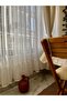 Tulle Curtain with Linen Texture and Ruffle Detail - 6