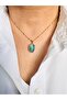 Steel Zircon Stone Baguette Necklace - 4