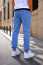 Men's Straight Jeans with Elastic Cuffs - 3