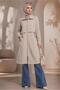 TRENCH COAT 10882 WITH TIE DETAIL - 2