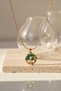 Yellow Color Leaf and Pearl Detailed Round Necklace - Stylish and Elegant Design - 5