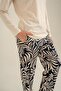 Women's Care Yourself Cream Long Sleeve Pajama Set Ar3738-S-V2 - 6