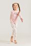 Girl's Sweet Bear Pink Long Sleeve Pajama Set Rp3911-C-V1