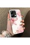 Redmi Note 13 Compatible Silicone Edge Hard Back Case Couple Phone Case with Floral Pattern - 3