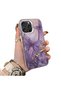 iPhone 16 Pro Compatible Silicone Edge Hard Back Case Couple Phone Case with Butterfly Pattern
