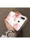 Samsung Galaxy A30 Compatible Silicone Edge Hard Back Case Couple Phone Case with Floral Pattern - 4