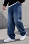 Dark Blue Baggy Fit Lycra-Free Comfortable Cut Jeans