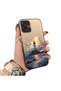 Samsung Galaxy A07 Compatible Silicone Edge Hard Back Case Couple Phone Case Tower Pattern