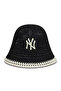 Wmns Knitted Bucket Neyyan Blkwhi Black Women's Hat