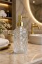 Alaçatı Single Glass Liquid Soap Dispenser Transparent | |   Modern Luxury Bathroom Accessory Decorative Liquid Soap Dispenser Soap Dispenser Countertop Sink for Bathroom & Kitchen | |   Gold Pompali | |   Dishwashing Detergent Hand Soap - 6