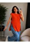 Women's Crew Neck Open-Side Lace-Up Oversize Knit Sweater - 6