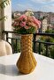 Rattan 4204 Vase - Decorative Desktop Flower Holder Multi-Purpose Woven Rattan Vase
