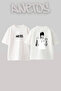 Lil Gnar Design Printed Oversize White T-Shirt