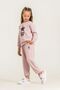 Girl's Printed Pink Long Sleeve Tracksuit Set Us2719-C-V2 - 2