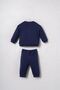 Baby Boy Embroidered Navy Blue Long Sleeve Pajama Set Usb3170-C-V4 - 4