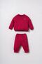 Baby Boy Embroidered Burgundy Long Sleeve Pajama Set Usb3170-C-V1