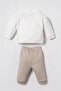 Baby Boy White Long Sleeve Pajama Set Usb3190-C-V1 - 3