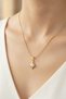 Steel Star Design Stone Necklace Yellow Color Women's Necklace - 5