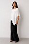 Flowy Viscose Asymmetrical Relaxed Fit Poncho - 3