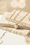 Yellow Color Heart-Shaped Steel Necklace with Elegant Design - 4