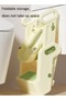 1 Plastic Potty Training Toilet Seat Ladder Step Stool Foldable Adjustable Height Soft Cushion Bathr - 8