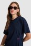 Women's Navy Blue Knitted Dress 50323503-Vr033 - 2