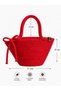 Lola Bow Detailed Straw Handbag Natural Weave Summer Beach, Daily Stylish Design Bag - 2