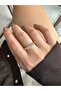 Square Stone Flat Ring - 2