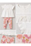 Floral Printed Single Jersey Trousers Muslin Sweet 2-Piece Baby Set - 2