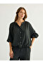 Kaya Buttoned Blouse - Siyah