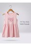 Girl's Heart Patterned Pink Dress 1-6 |   100% Cotton 1-6 Years Old - 8