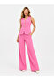 Monarch Elegance Gold Button Detailed Vest & Wide-Leg Pants Set - 6