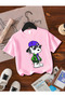 Snoopy New Season Printed Circular Neck Cotton Short Sleeve Children's Tshirt