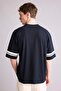100% Cotton Boxy Fit Crew Neck Printed T-Shirt G5612Ax26Sm - 5