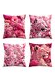 Pink Leopard Patterned 4-Piece Throw Pillow Cover Set - 3