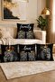 Kıral Lion Crown Patterned 4-Piece Throw Pillow Cover Set - 2