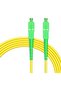 SC APC to SC APC Simplex Single Mode PVC Fiber Optic Patch Cable (1.5m) - 4