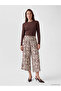 Two Mt Shop Quality Lcw Grace Ecru Combed Cotton Patterned Standard & Regular Women's Capri
