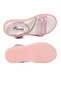 Pink Velcro Girls' Flat Sandals - 5