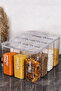 12 Piece Grain Set 1700 ml Food Set Acrylic Storage Container with Transparent Label and Leak-Proof Vacuum Lid - 4