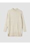 Lcw Modest Beige Half Turtleneck Women's Knitwear Tunic