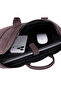 Mocha Still Genuine Suede Leather 13-14 Inch Macbook/Laptop Bag - 6